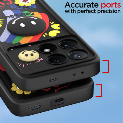 Black Soft Silicone mobile back cover for Poco X6 Pro 5G – Pikkme – photo 4