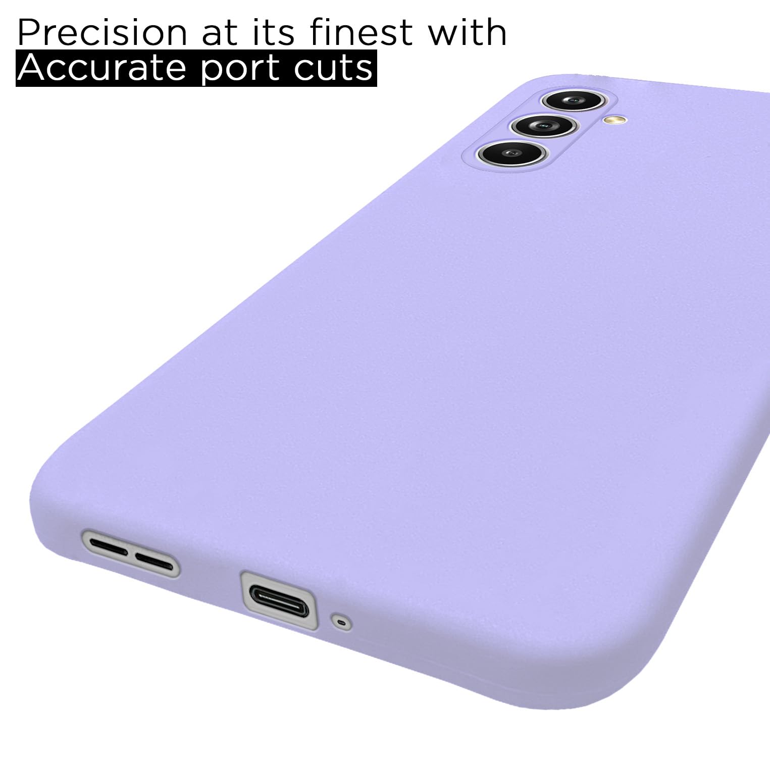 Pikkme Samsung M54/F54 5G Liquid Silicone purple mobile cover – photo 4