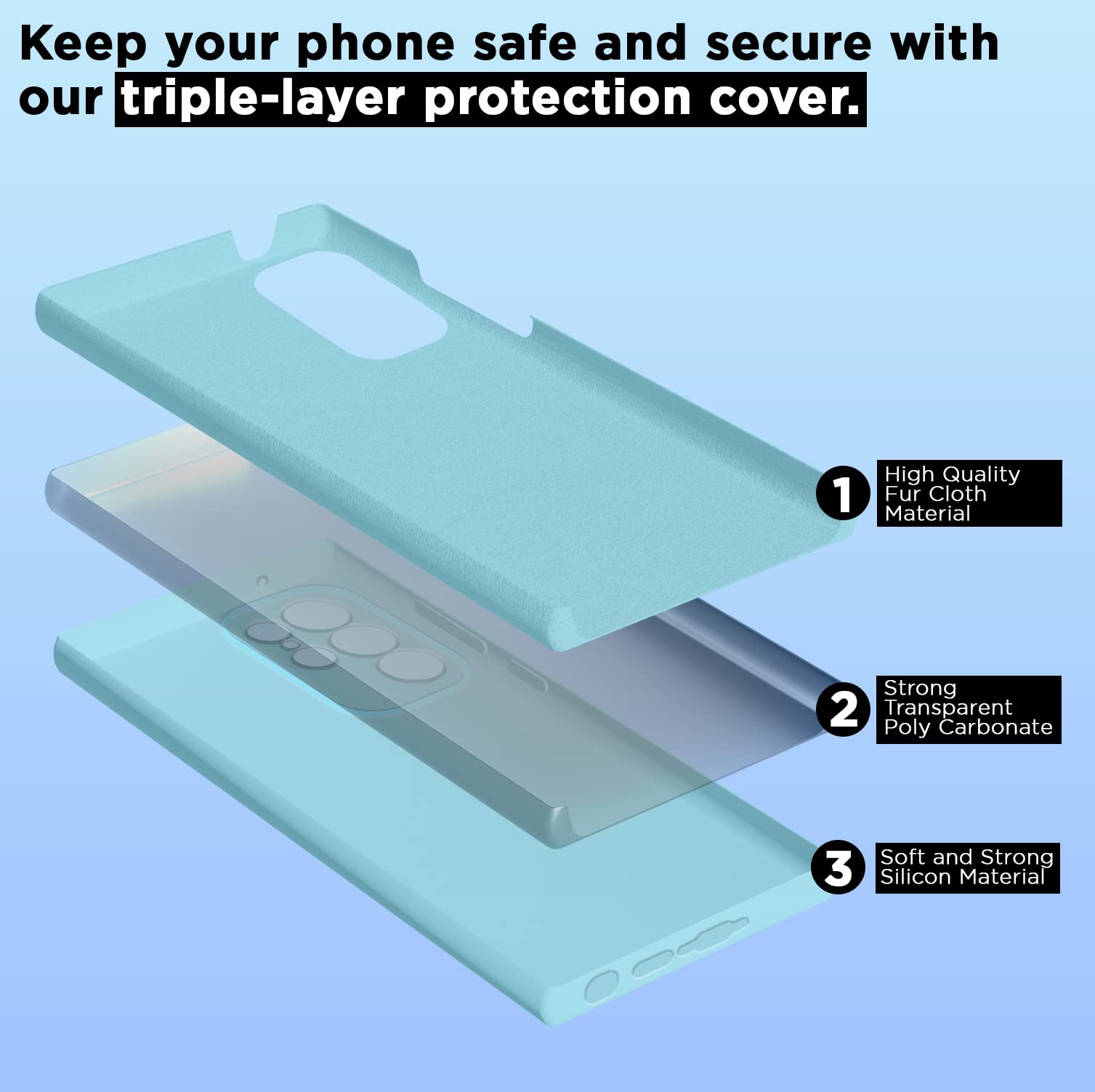 Pikkme lite blue back cover for Samsung S23 Ultra 5G – photo 5