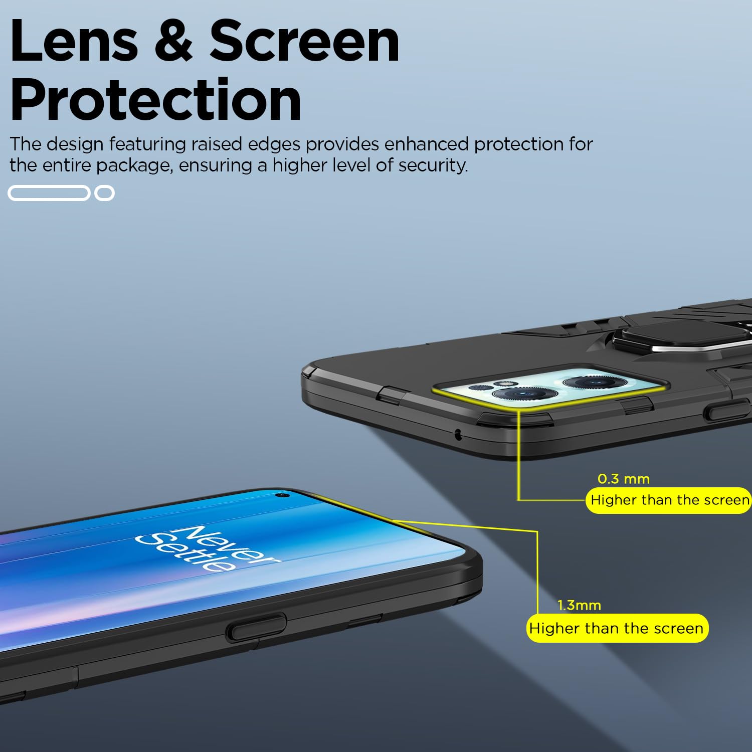 Black Tough Armor mobile cover for OnePlus Nord CE 2 5G – Pikkme – photo 2