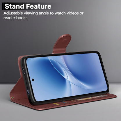 Pikkme Vivo V70 FE 5G Wallet brown flip case – photo 3