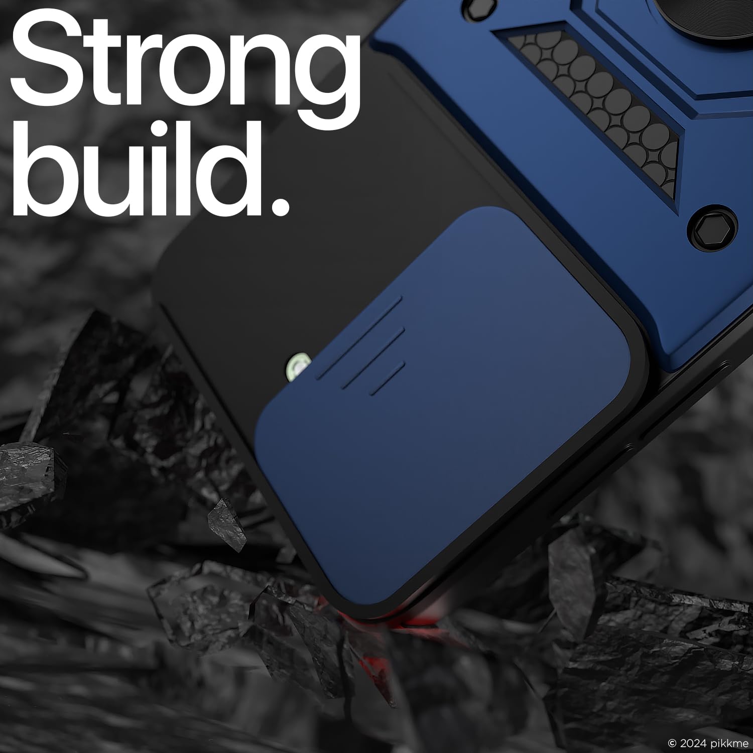 Pikkme blue D10 Camera Shield mobile back cover for iQOO Z9X 5G – photo 6