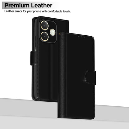 Pikkme Oppo A5 Pro 5G Vintage Flip Cover (Black)