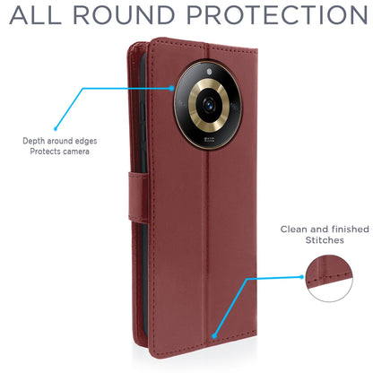 Brown flip case for Realme Narzo 60 5G – Pikkme – photo 4