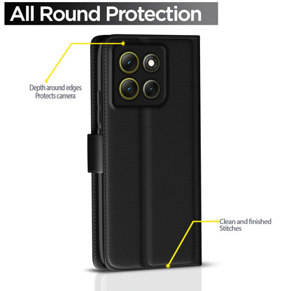 Pikkme black Wallet flip cover for Moto G86 Power 5G – photo 4