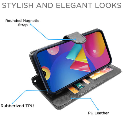 Black Wallet flip case for Samsung M02s – Pikkme – photo 5