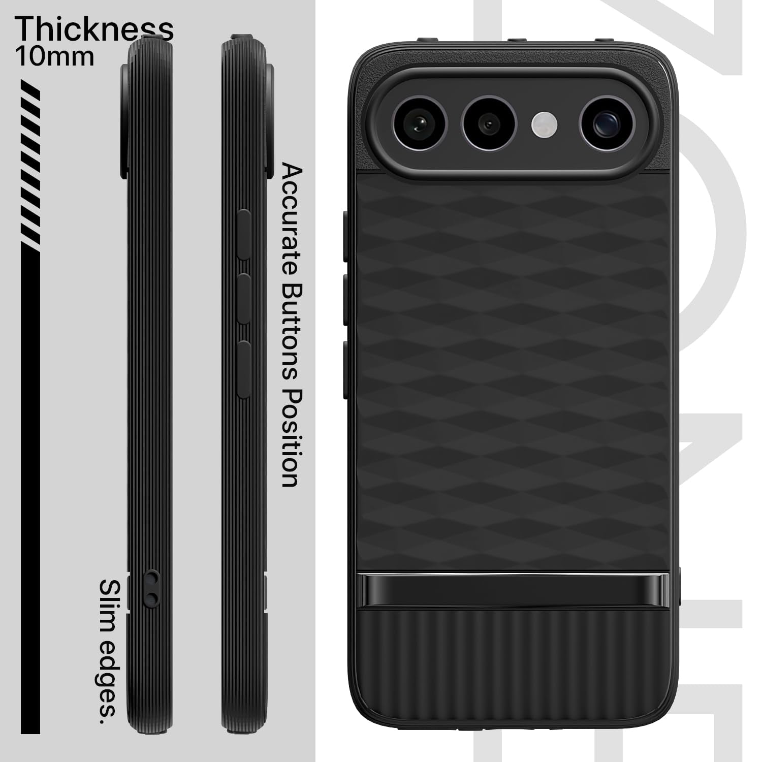 Pikkme black phone cover for Vivo X300 FE 5G – photo 3