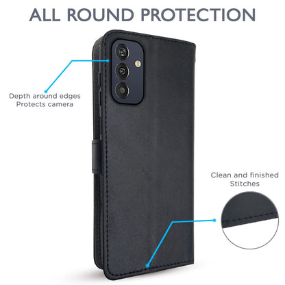 Samsung M13 4G wallet flip cover in black by Pikkme – photo 4