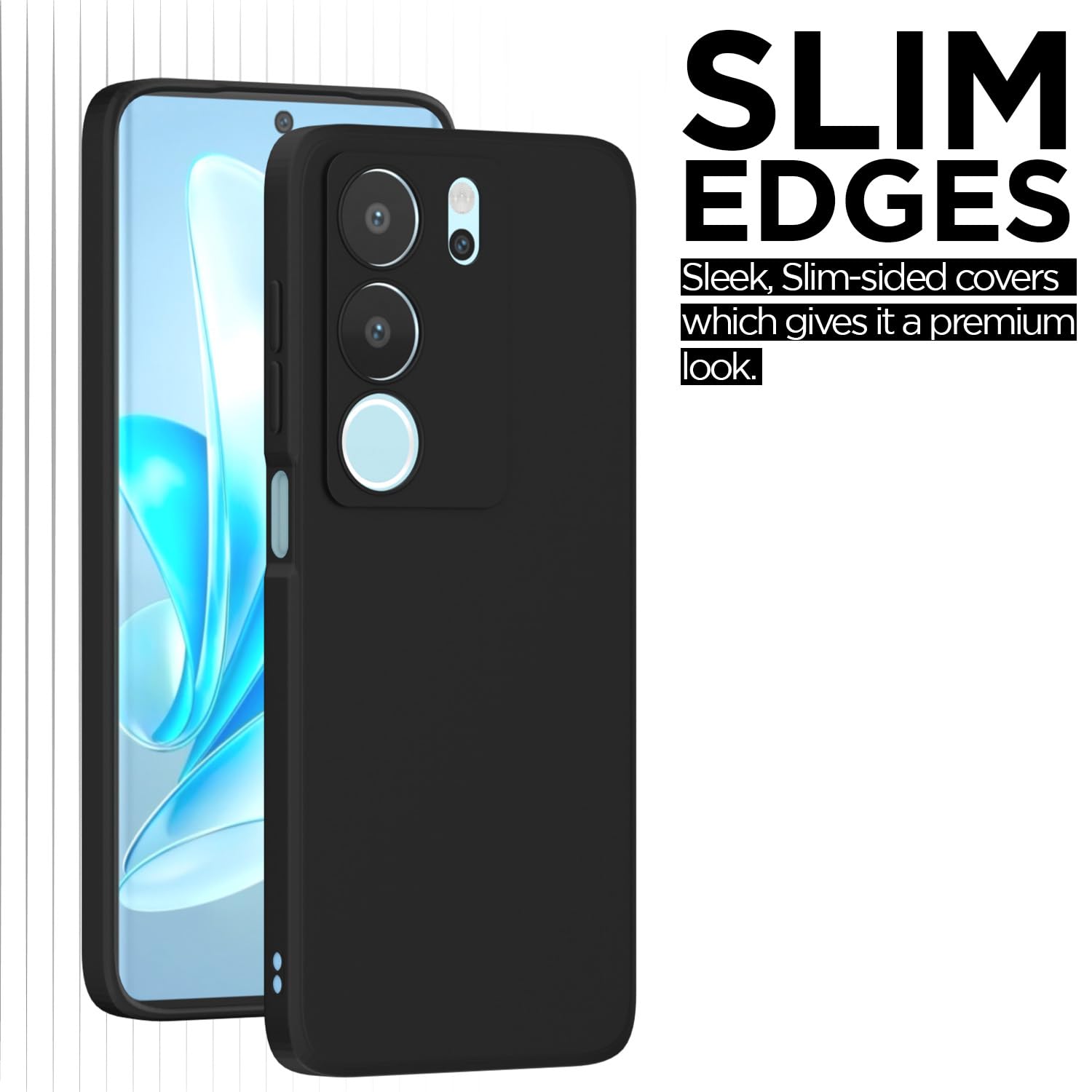 Pikkme black Matte mobile cover for Vivo Y29 5G/Y19s – photo 6