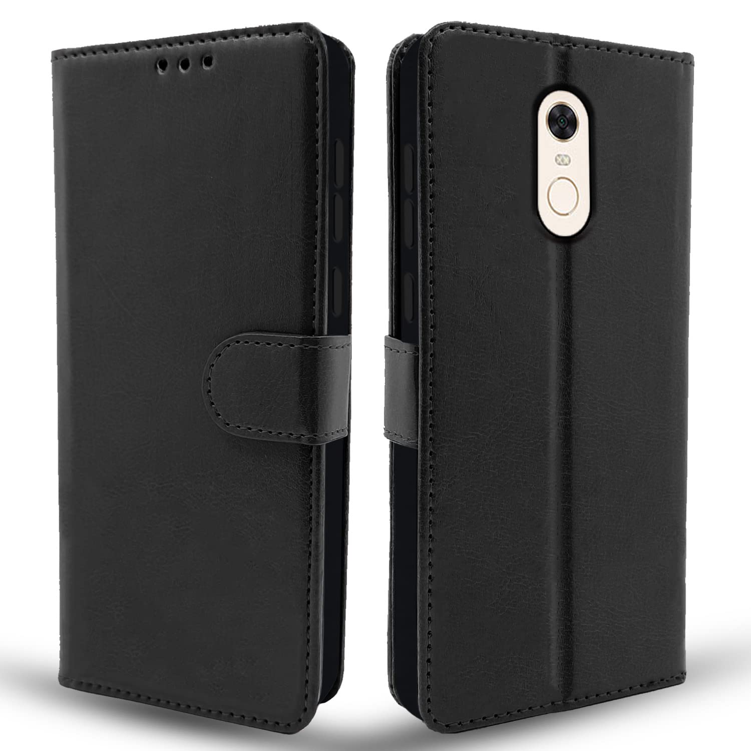  Redmi Note 5 Black Vintage Flip Cover