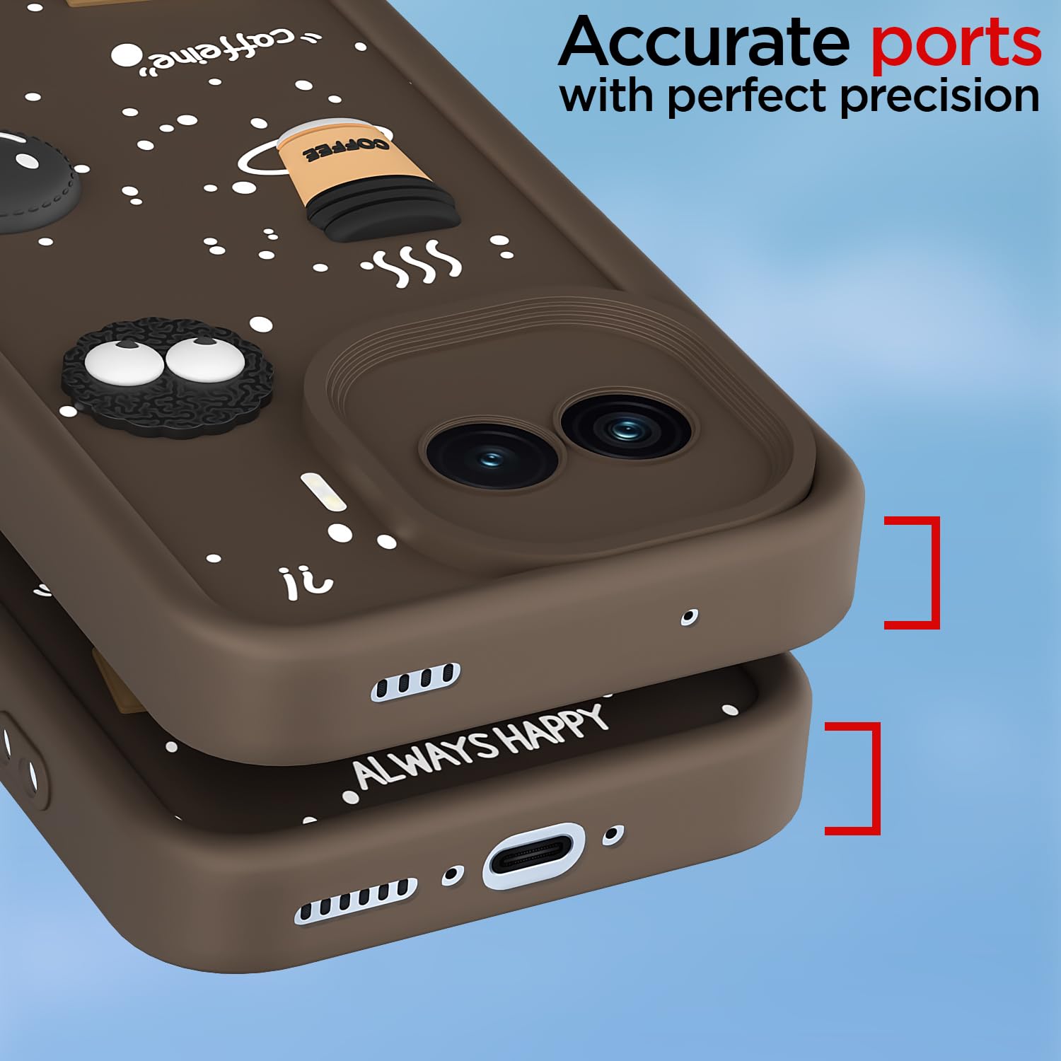 Pikkme brown mobile cover for iQOO 15R 5G/3D – photo 4