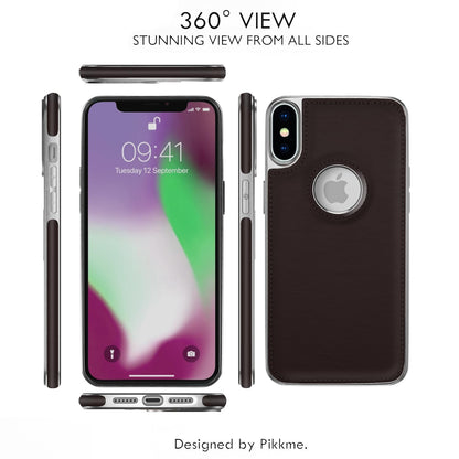 Pikkme chrome coffee Leatherback back cover for iPhone XS Max – photo 4
