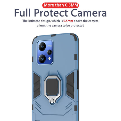 Pikkme Realme Narzo 50 Pro 5G D5 Tough Armor Back Cover | Blue