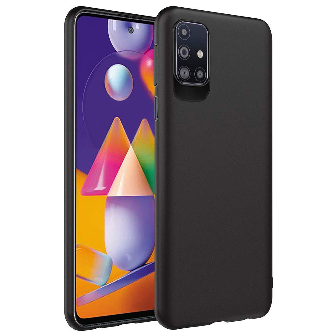 Pikkme Samsung M31S black mobile cover