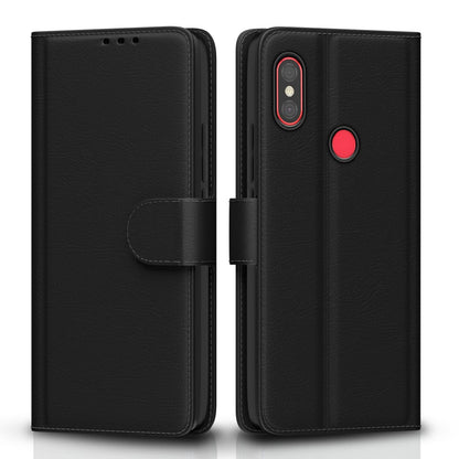 Pikkme Redmi Note 6 Pro black wallet flip cover