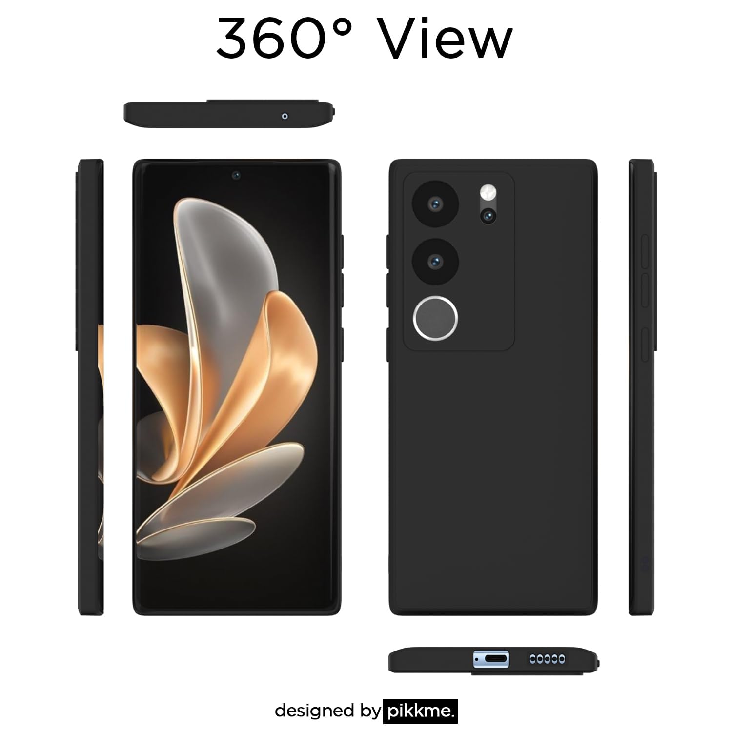 Pikkme Vivo V29/V29 Pro 5G black mobile cover – photo 2