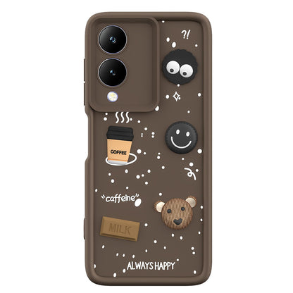 Brown back cover for Vivo Y17s/Y28/3D – Pikkme – photo 7