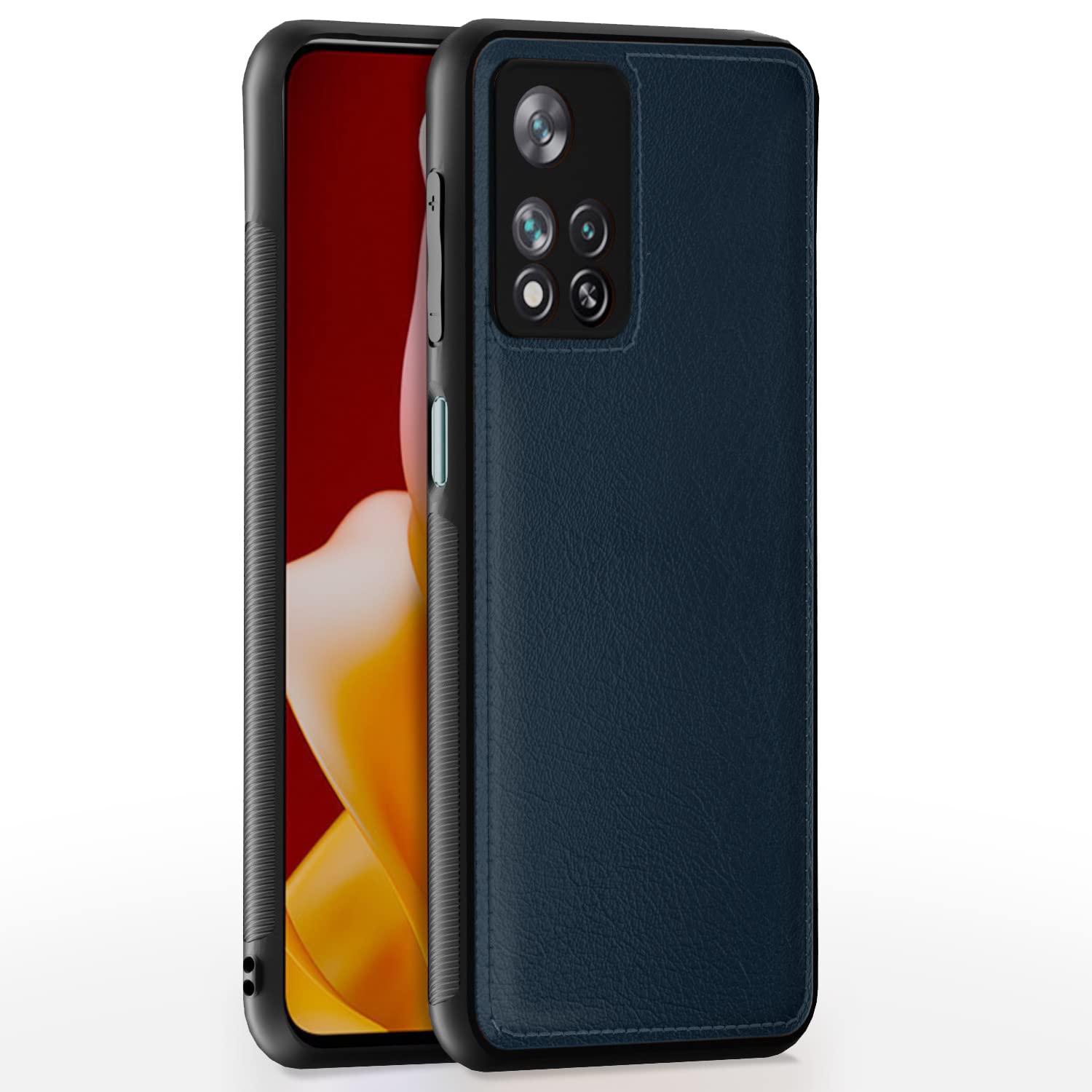 Mi 11i 5G LeatherBack Back Cover – Blue