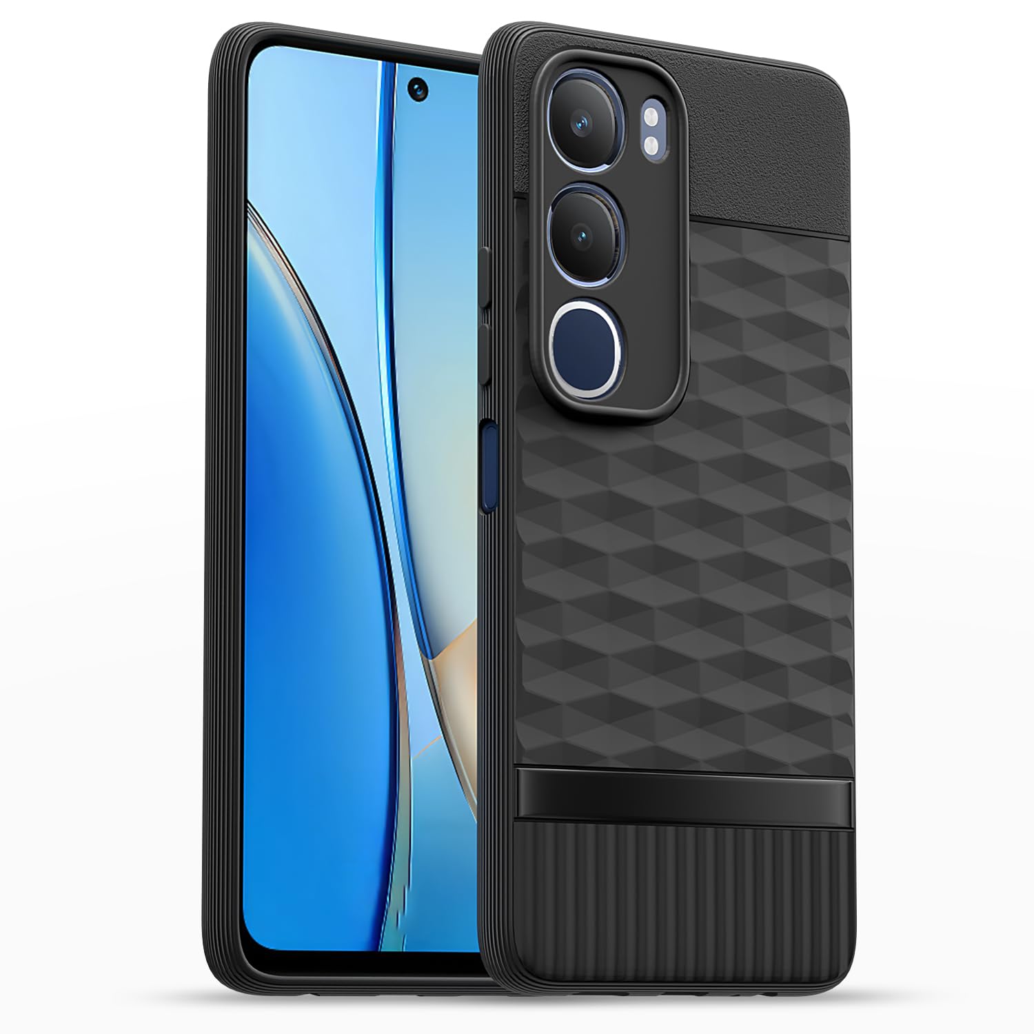  Vivo Y19s / Vivo Y29 5G  Gencase Back Cover - Black