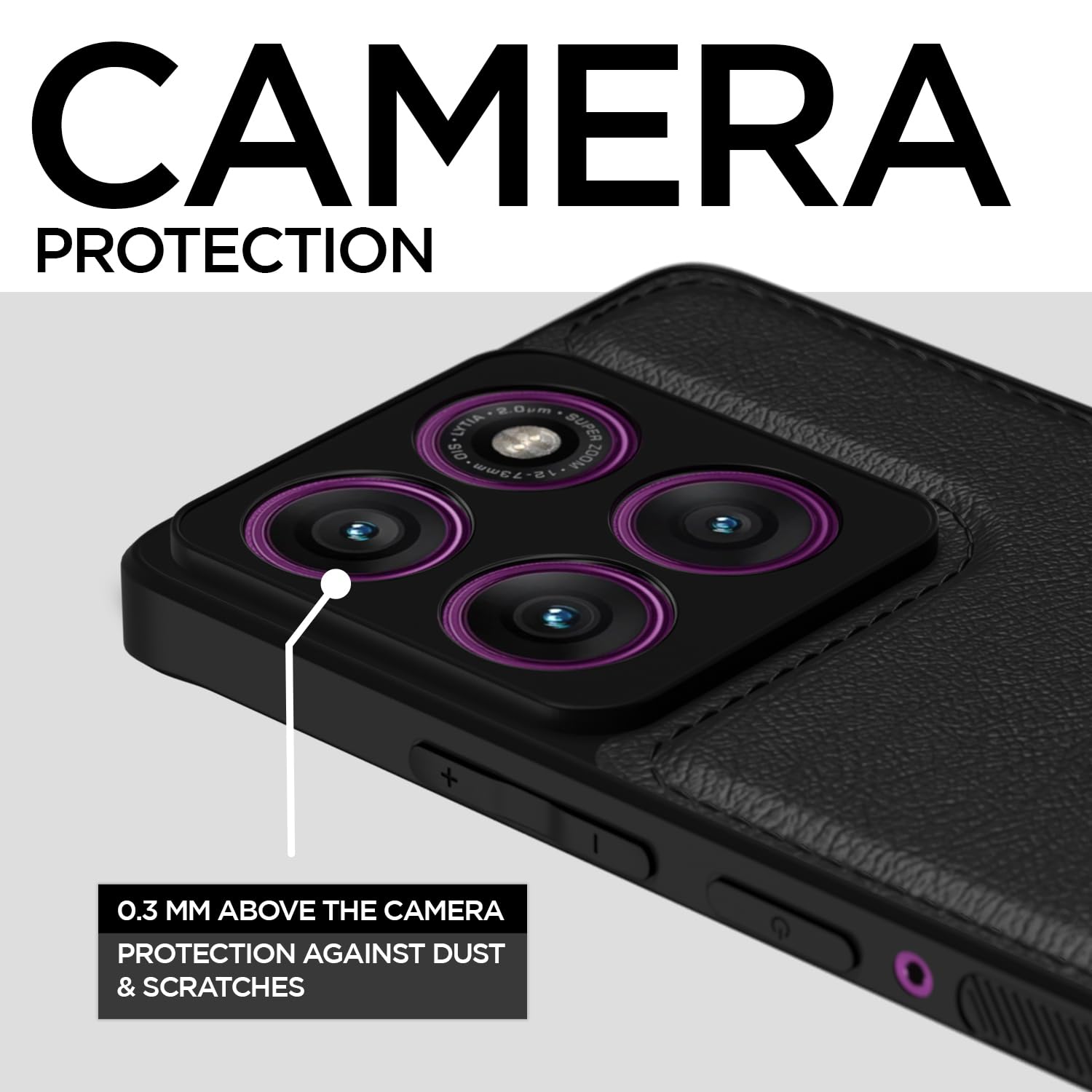 Moto Edge 60 Pro 5G mobile back cover in black by Pikkme – photo 3