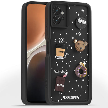 Pikkme Moto G32/3D Silicone black mobile back cover
