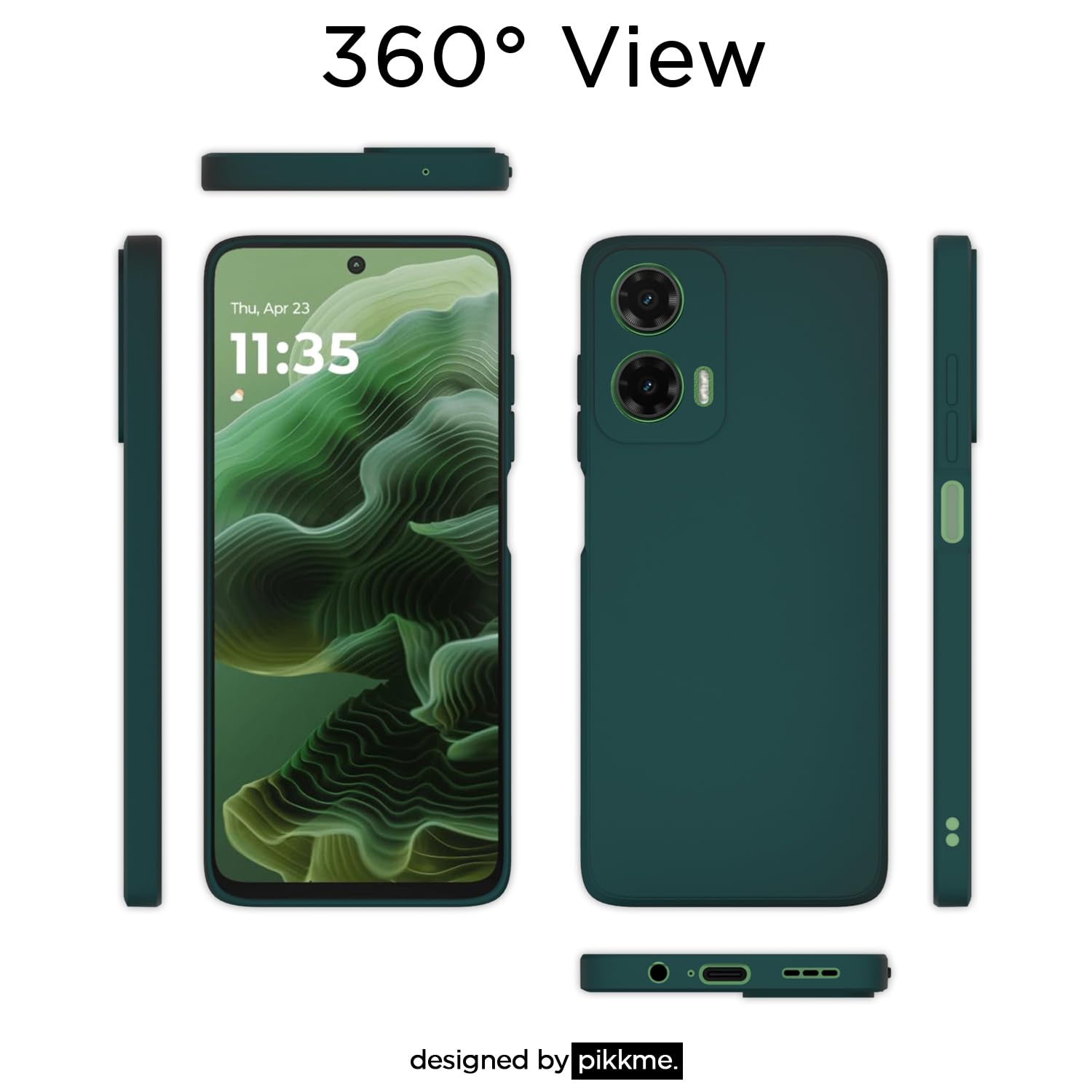 Moto G35 5G back cover in blue by Pikkme – photo 4
