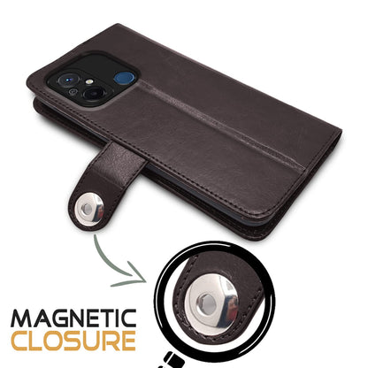 Coffee wallet flip cover for Redmi 12C/Poco C55 – Pikkme – photo 4