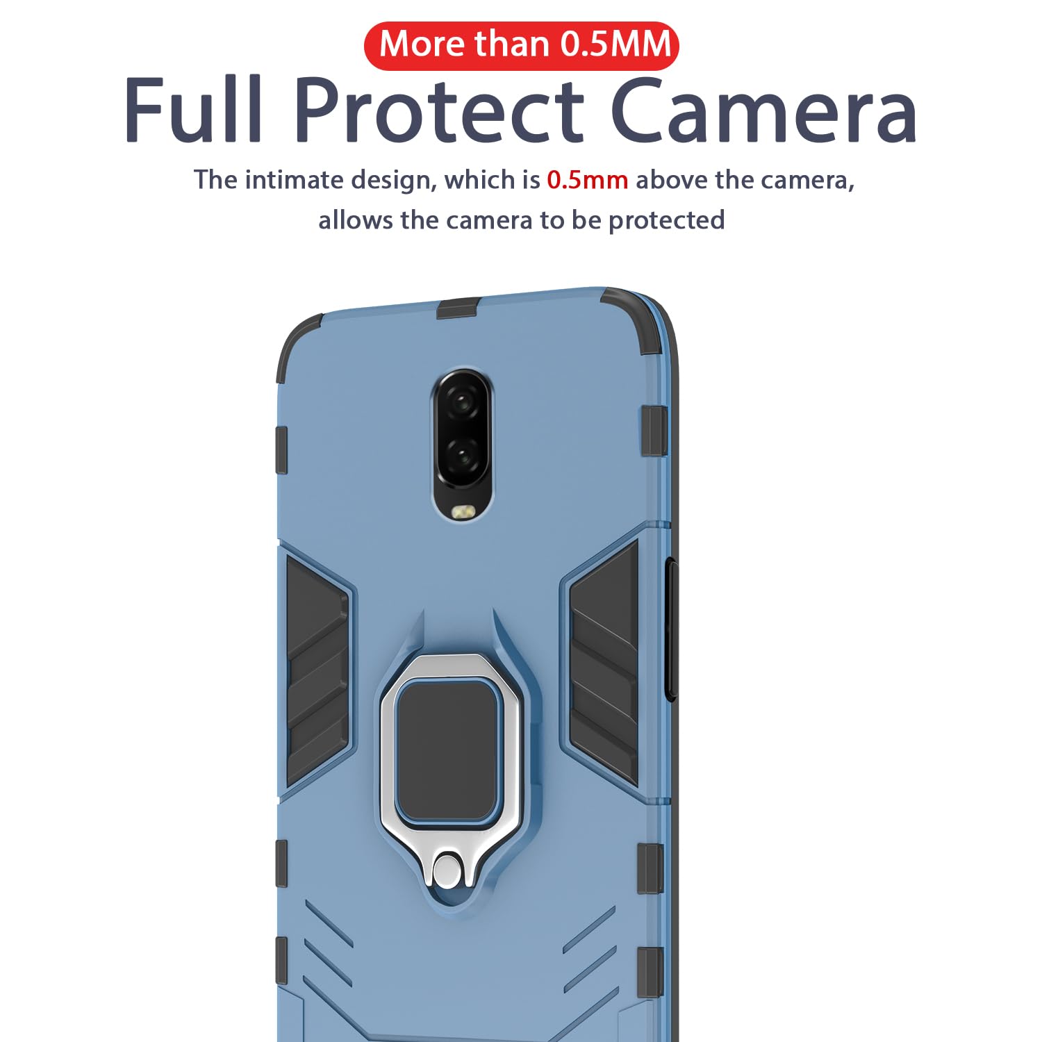OnePlus 7 D5 Tough Armor mobile cover in blue by Pikkme – photo 7