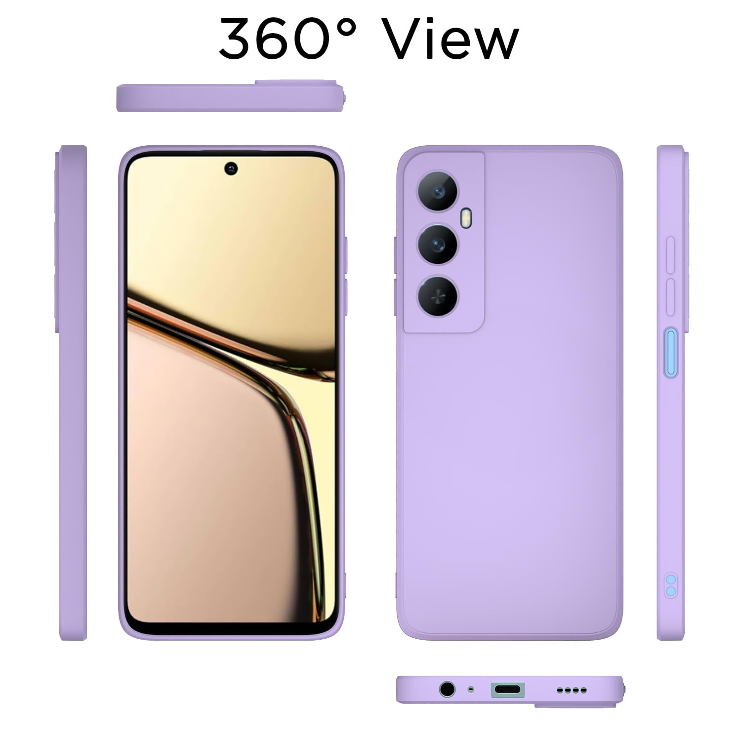 Pikkme purple Matte back cover for Realme C65 4G – photo 4