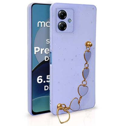 Pikkme purple Chain phone cover for Moto G14