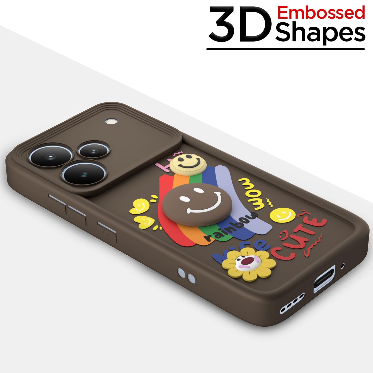 Pikkme brown Soft Silicone mobile back cover for Realme P4 5G – photo 3