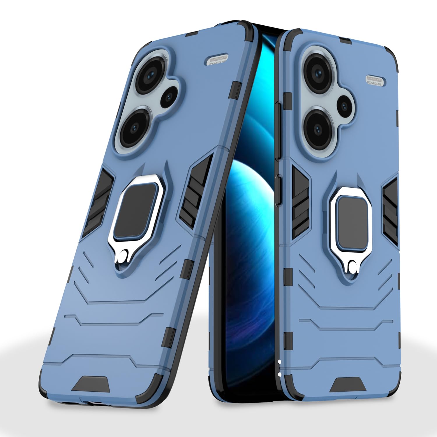 Pikkme Redmi Note 13 Pro Plus 5G D5 Tough Armor blue mobile cover