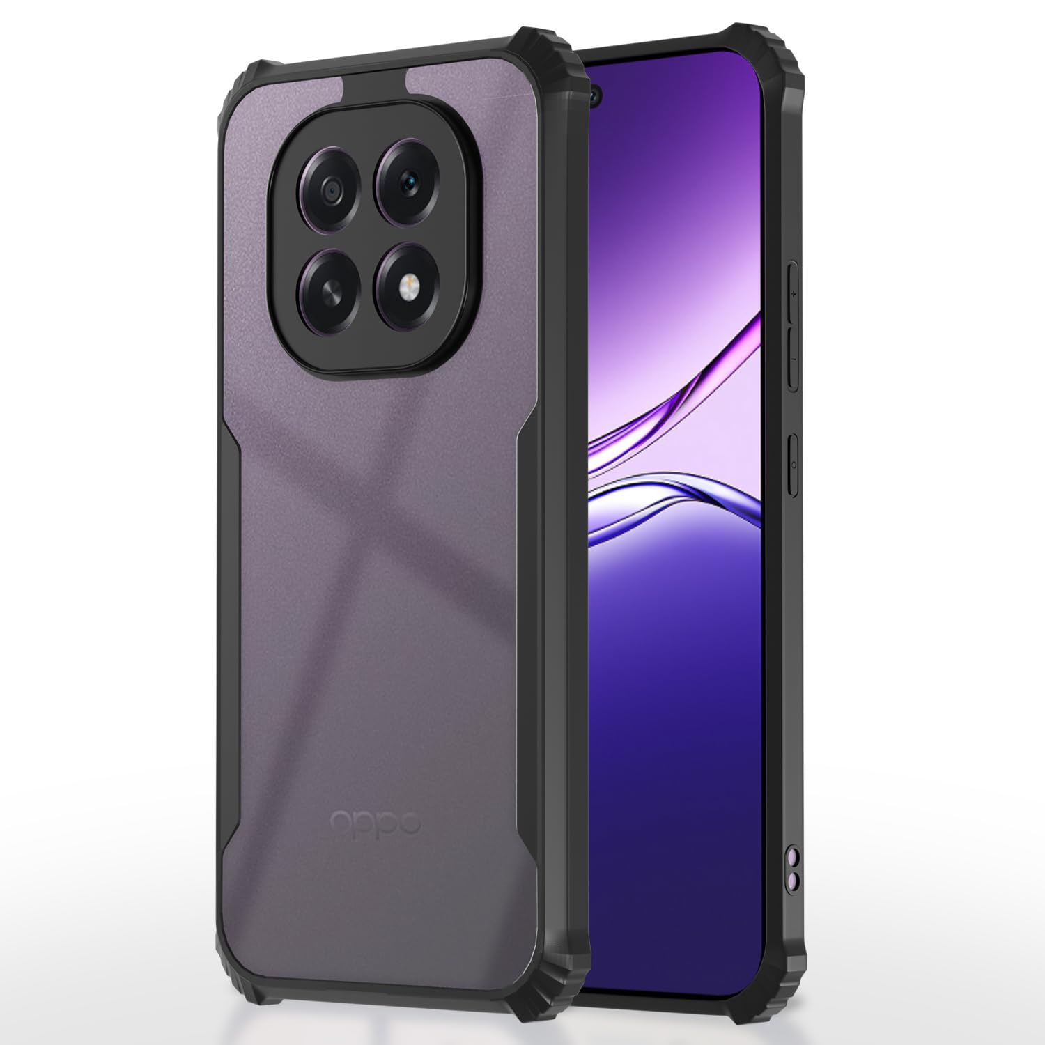 Pikkme black Clear back cover for Oppo F29 5G Ultra