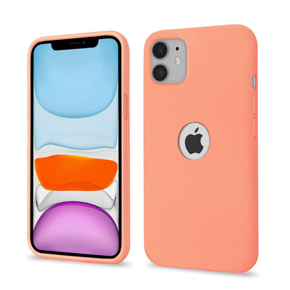 Pikkme iPhone 11 Soft Silicone peach mobile back cover