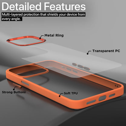 Pikkme orange mobile back cover for iPhone 15 Pro – photo 3