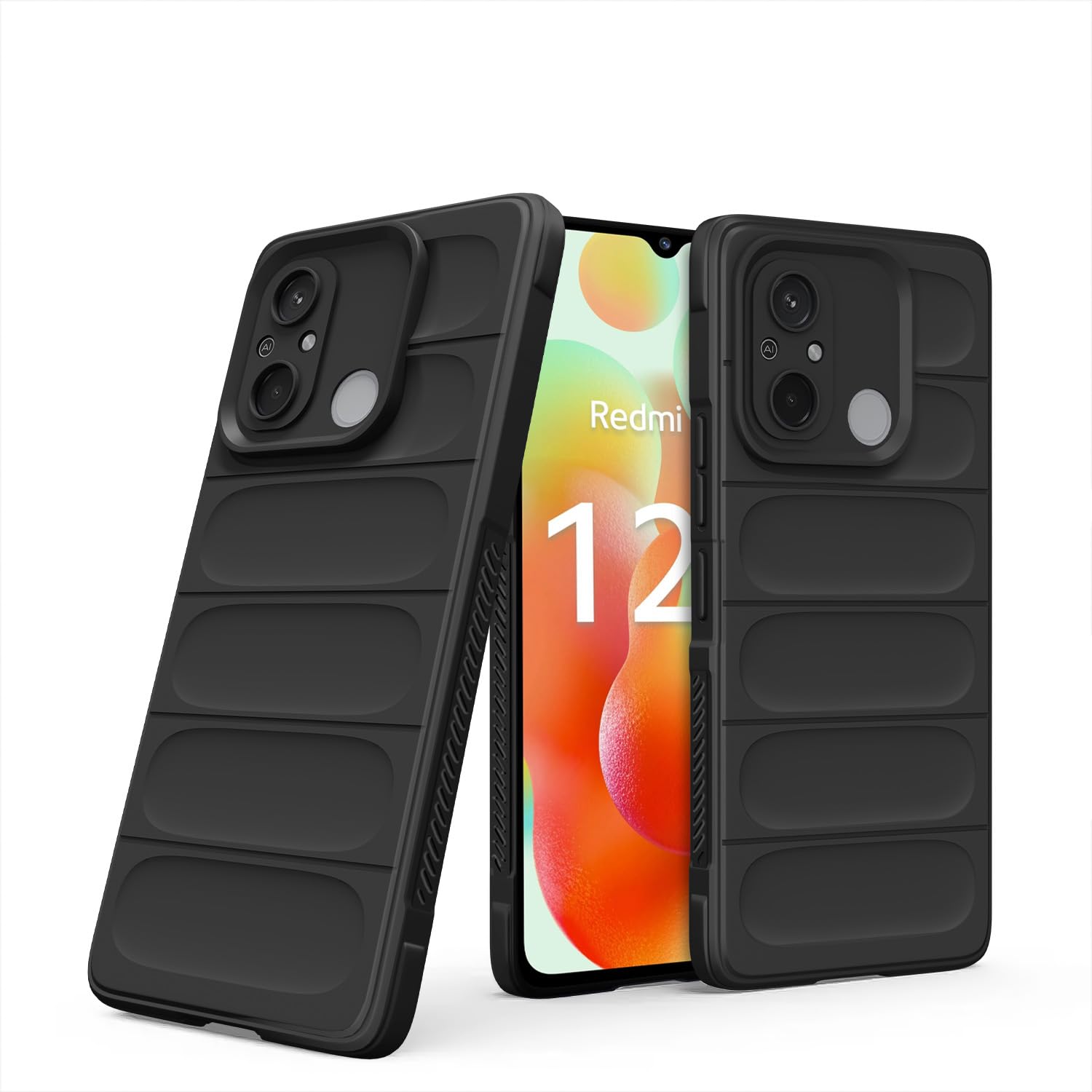 Pikkme Redmi 12C/Poco C55 black phone cover