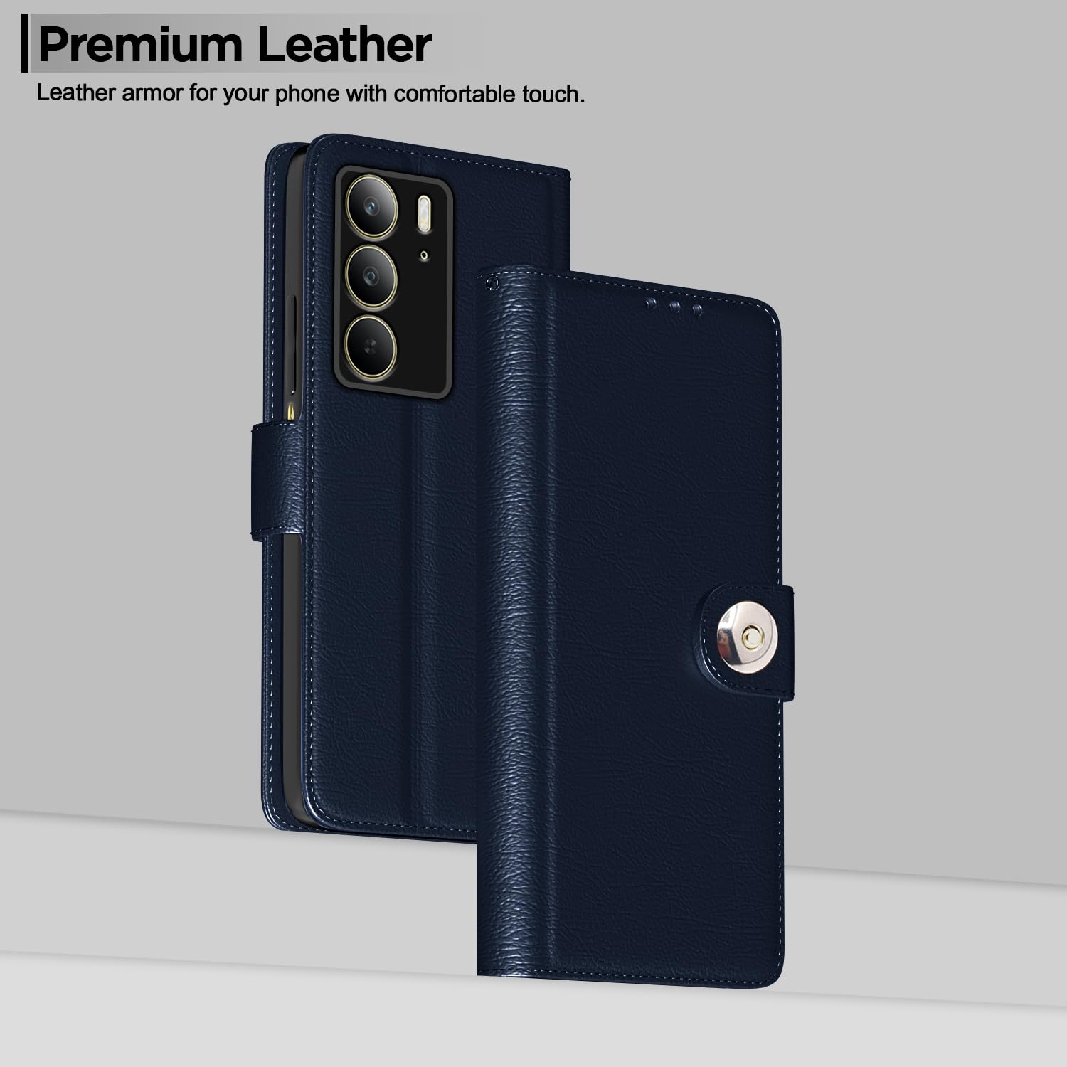 Pikkme blue flip case for Realme C75 – photo 2