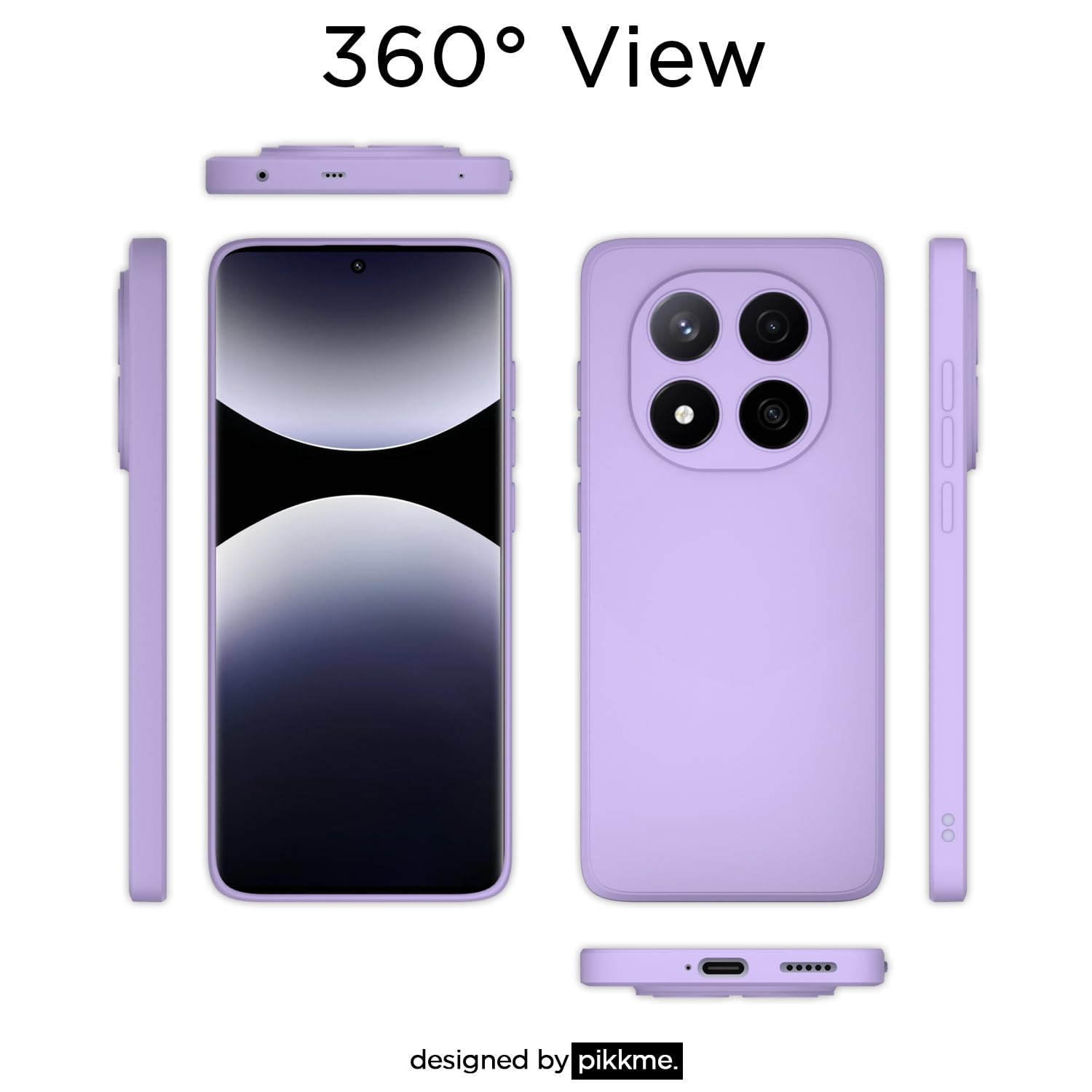 Pikkme purple Matte mobile cover for Redmi Note 14 Pro Plus 5G – photo 4
