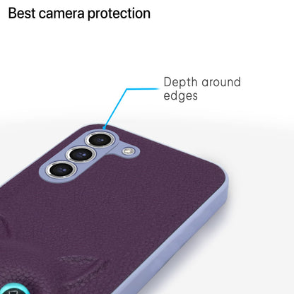 Pikkme Samsung Galaxy S23 5G Kitty Back Cover (Purple)