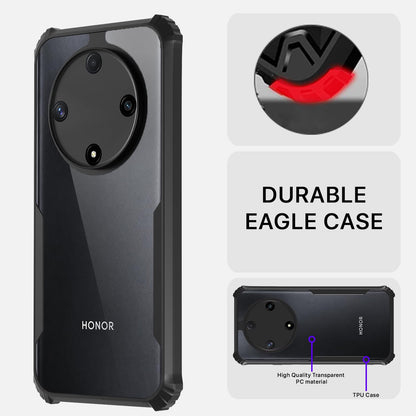 Honor X9b 5G Ultra Clear back cover in black by Pikkme – photo 5