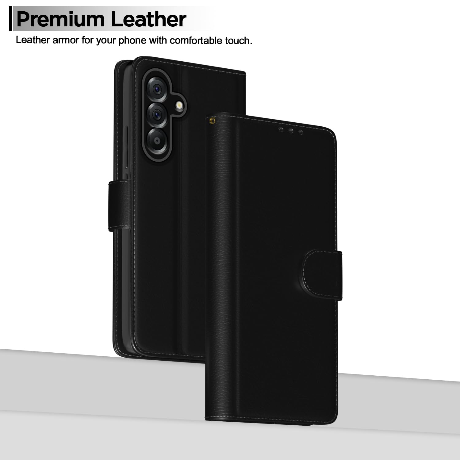Samsung A56 5G flip cover in black by Pikkme – photo 2