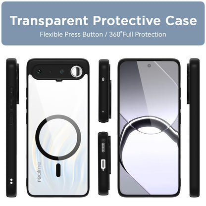 Realme 16 5G MagSafe mobile back cover in black mag-safe by Pikkme – photo 2