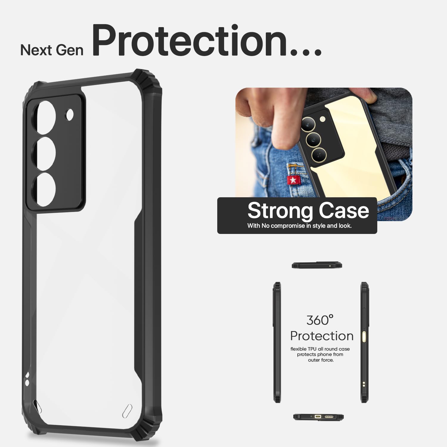Pikkme Realme Narzo 80x/P3x/14X 5G black mobile cover – photo 7