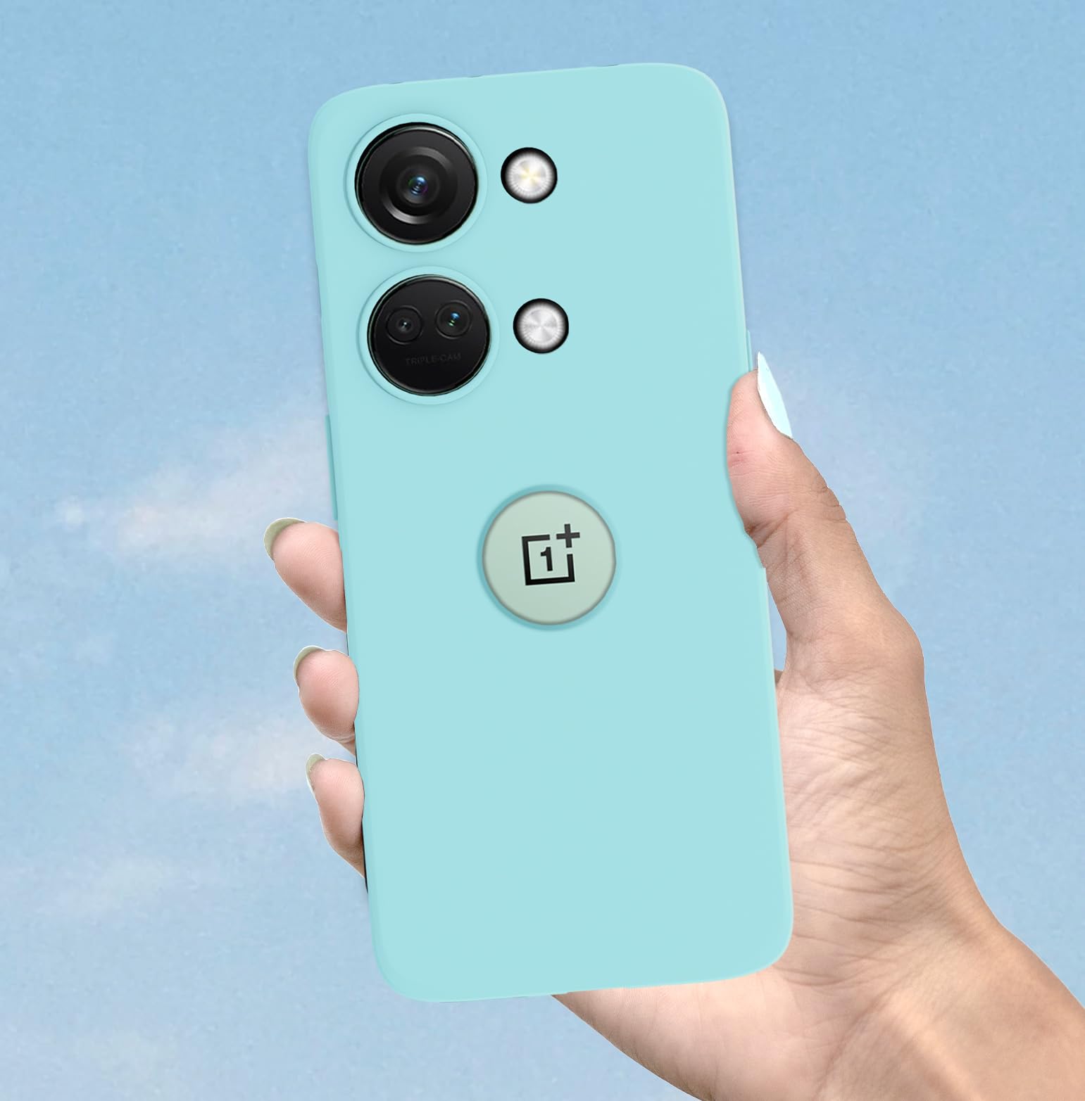 Pikkme ice blue Soft Silicone mobile back cover for OnePlus Nord 3 5G – photo 8