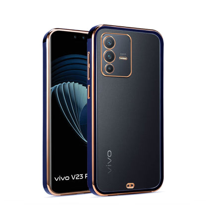 Pikkme Vivo V23 Pro 5G Chrome blue mobile back cover