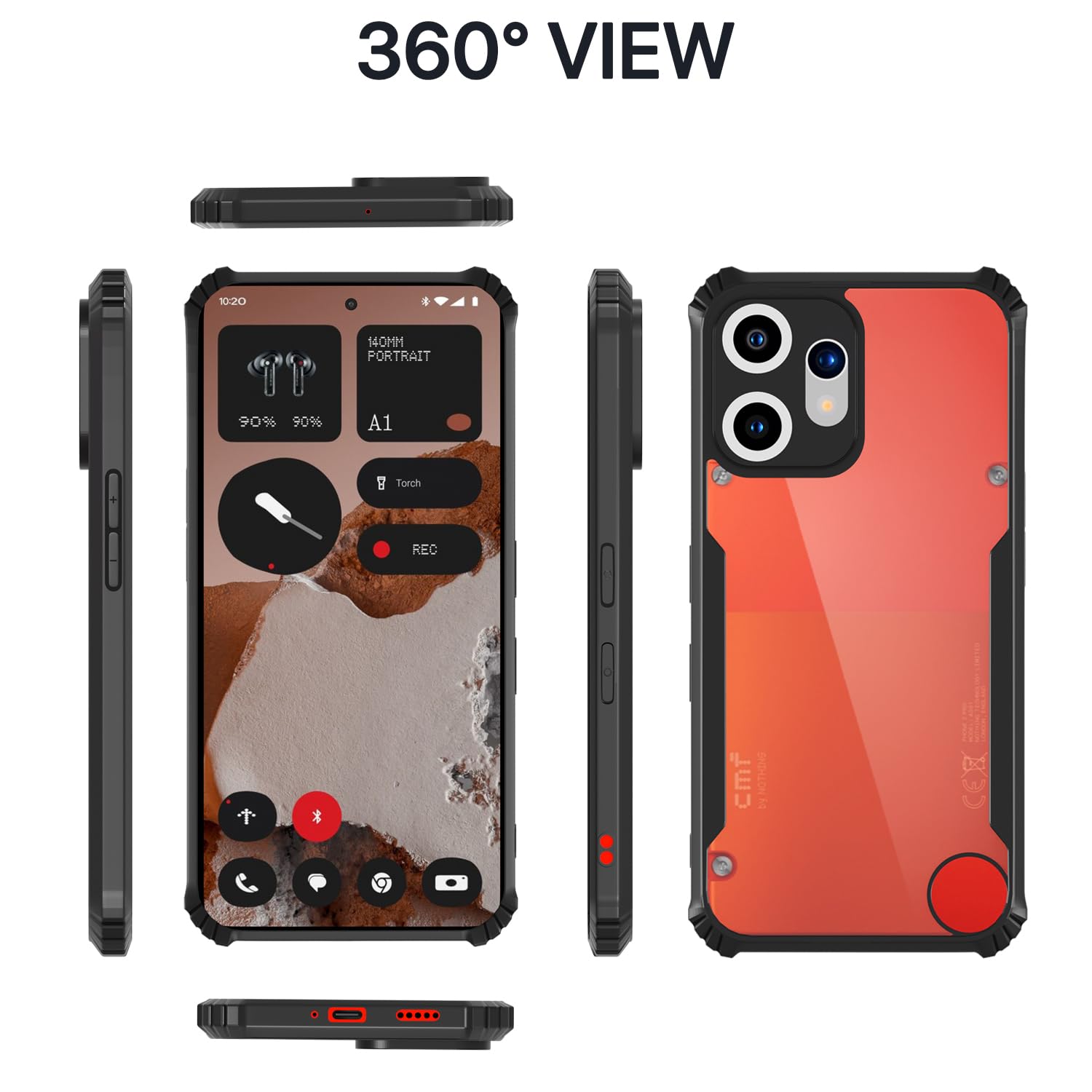 Pikkme CMF Phone 2 Pro 5G Eagle Back Cover (Black)