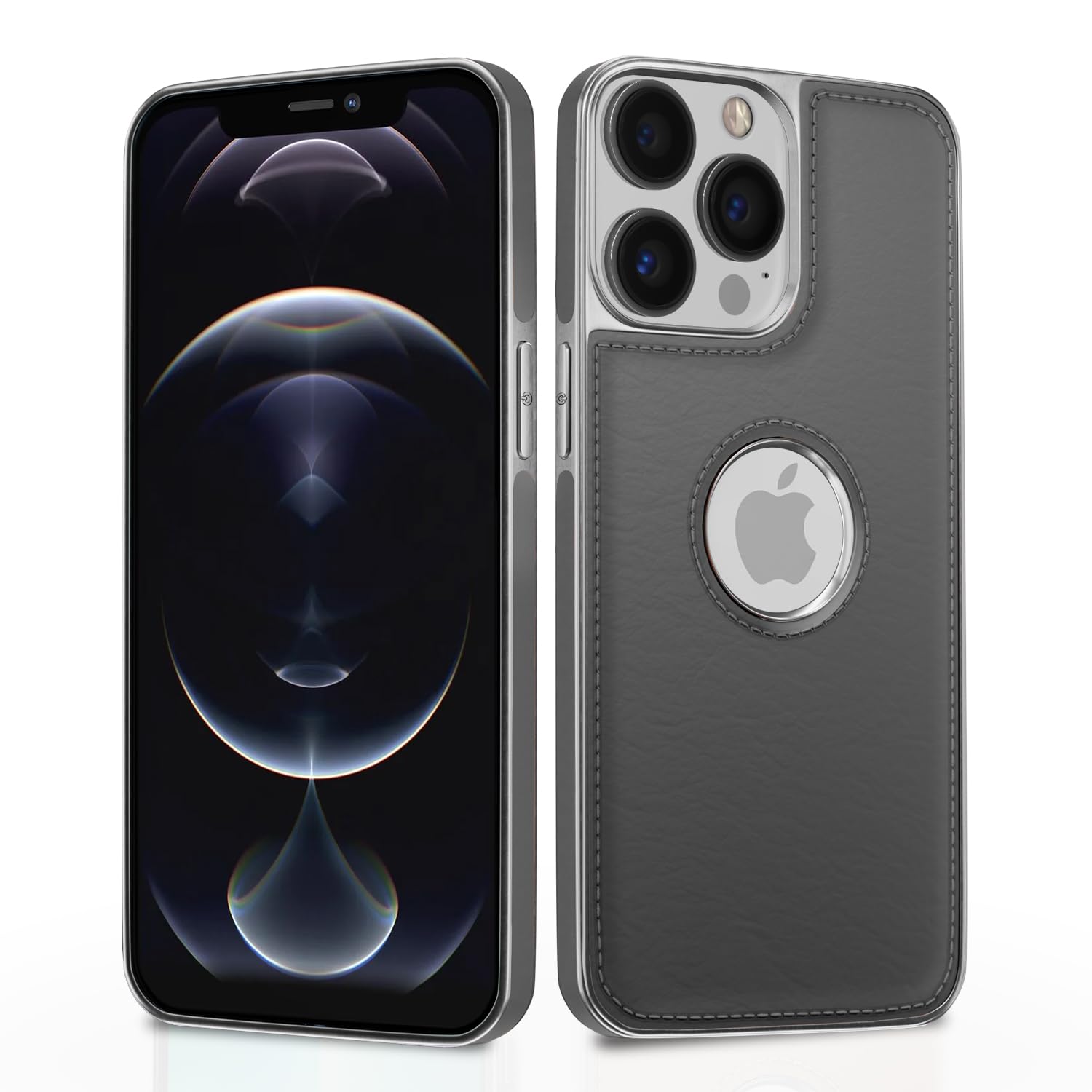 Chrome grey back cover for iPhone 12 Pro Max – Pikkme