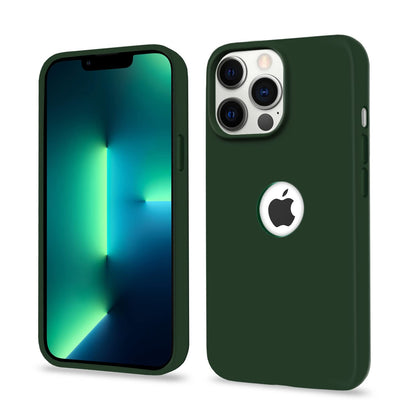Pikkme atrovirens Soft Silicone mobile back cover for iPhone 13 Pro Max