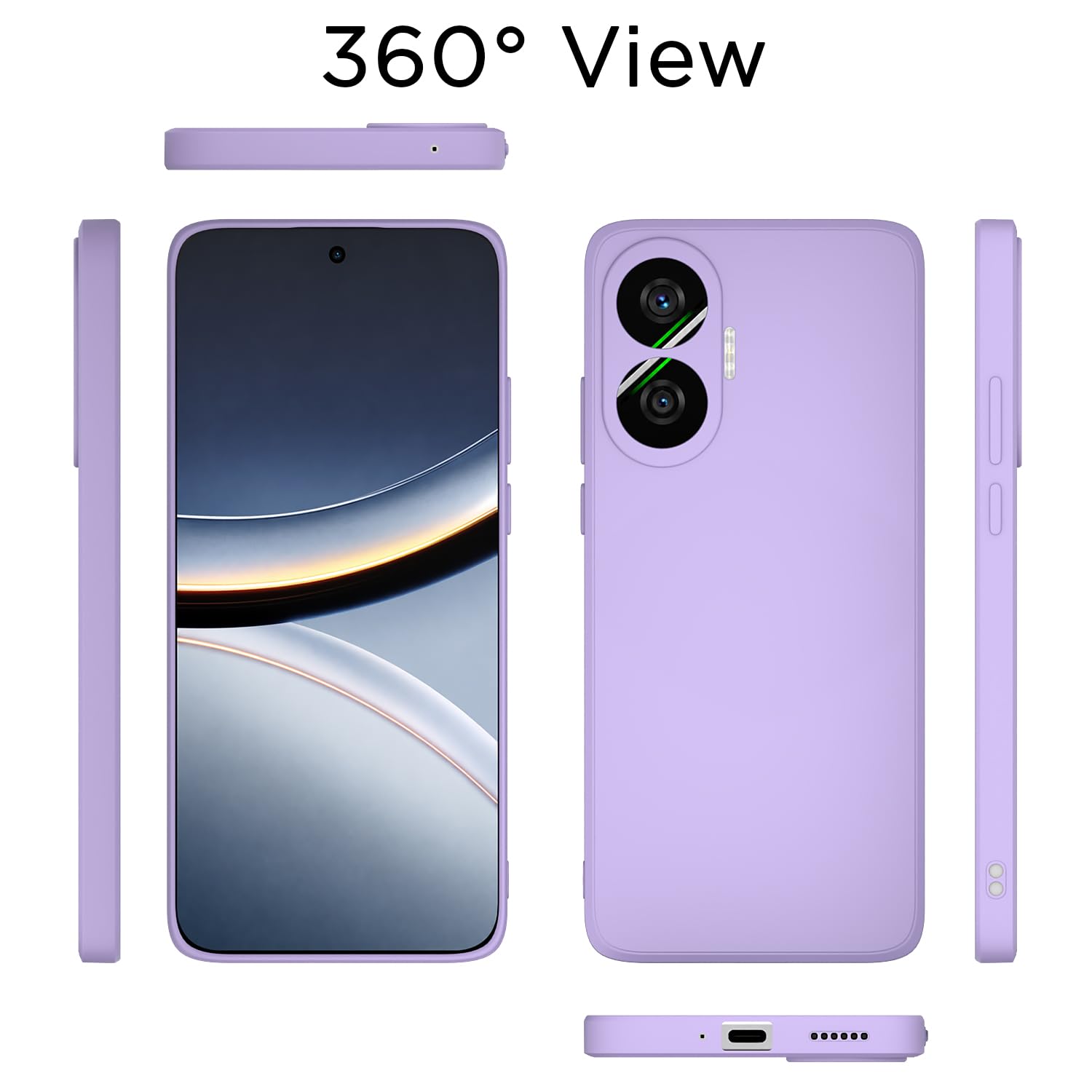 Poco F7 5G Matte back cover in purple by Pikkme – photo 4