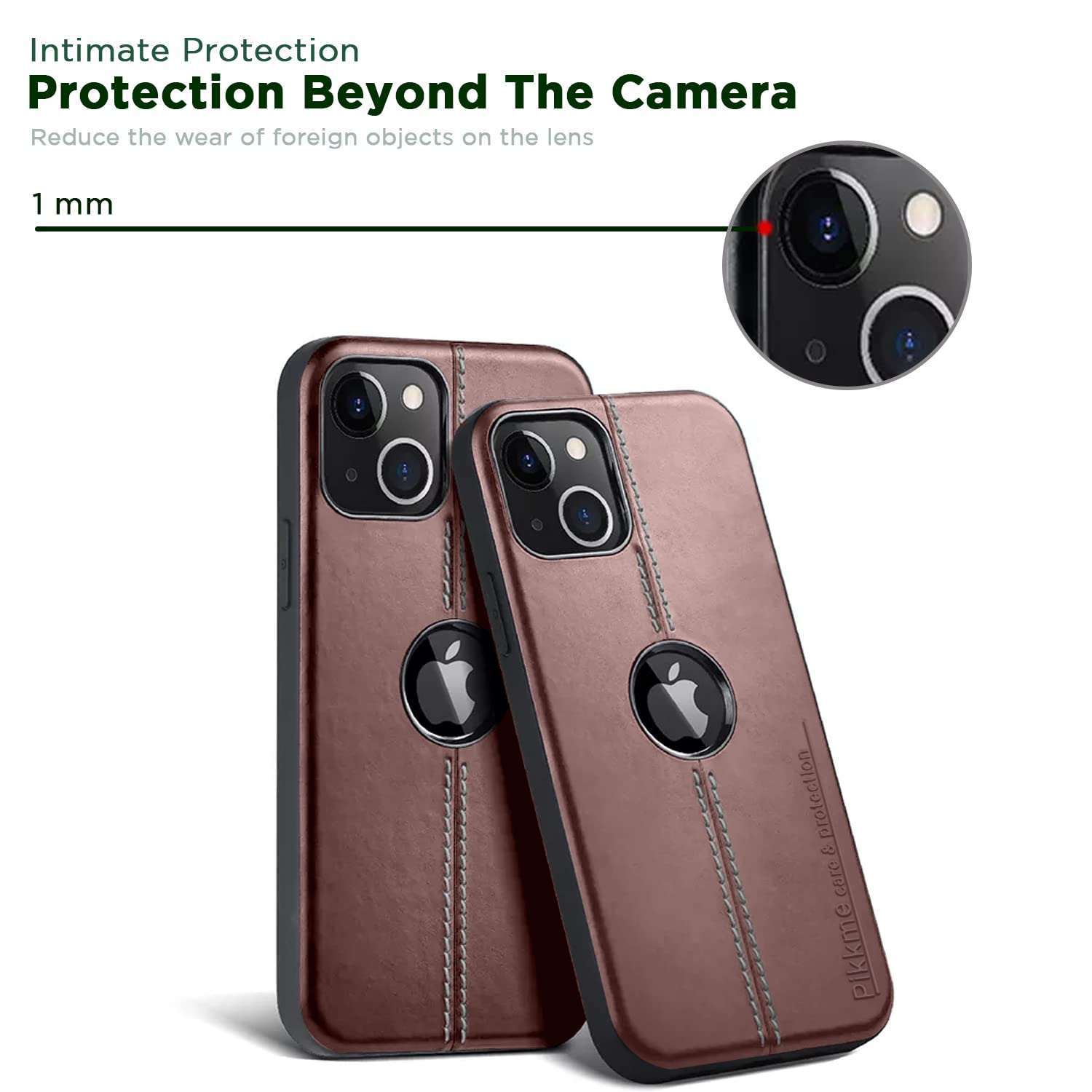 Pikkme iPhone 13 Leather brown mobile cover – photo 5